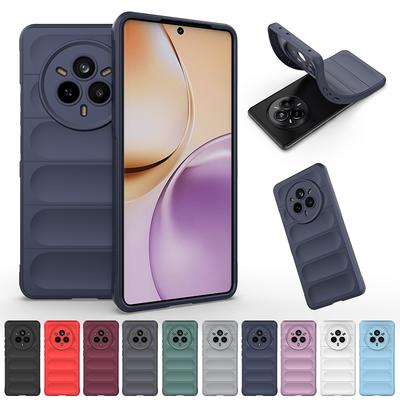 Гибкий силиконовый противоударный чехол с эффектом кожи для Realme 14 Pro+ Plus Realme 14 Pro 5G Защитная накладка Fundas Coque Capa