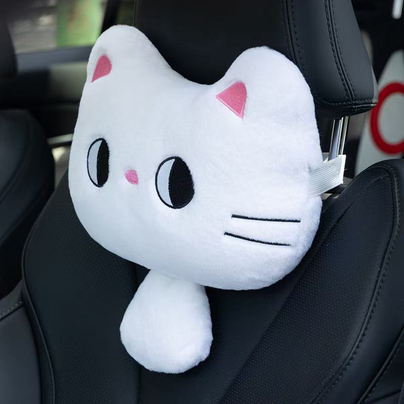 30cm Simulation New Big Tail Fat Cat Car Seat Cushion Pillow Filled Plush Toy Cartoon Anime Cute Home Gift for Friends Fun Doll