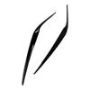 Gloss Black Headlight Eyebrow Eyelid Trim For BMW 5 Series G30 525i 530i 2017-23