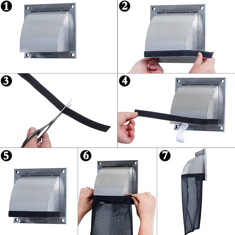 Настенные вытяжные крышки Многоразовый сушильный вентилятор Пылевой фильтр Мешок ловушка для ворса Сушилка Вентиляция Мешки для ворса Пылевой мешок для наружного применения