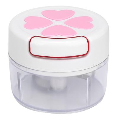 Бытовой ручной измельчитель продуктов, чеснока, имбиря, овощей, кухонная утварь, розовый