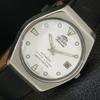 AUTOMATIC 46941 JAPAN MENS VINTAGE WHITE COLOR DIAL WATCH A701845-5 R207-a701845
