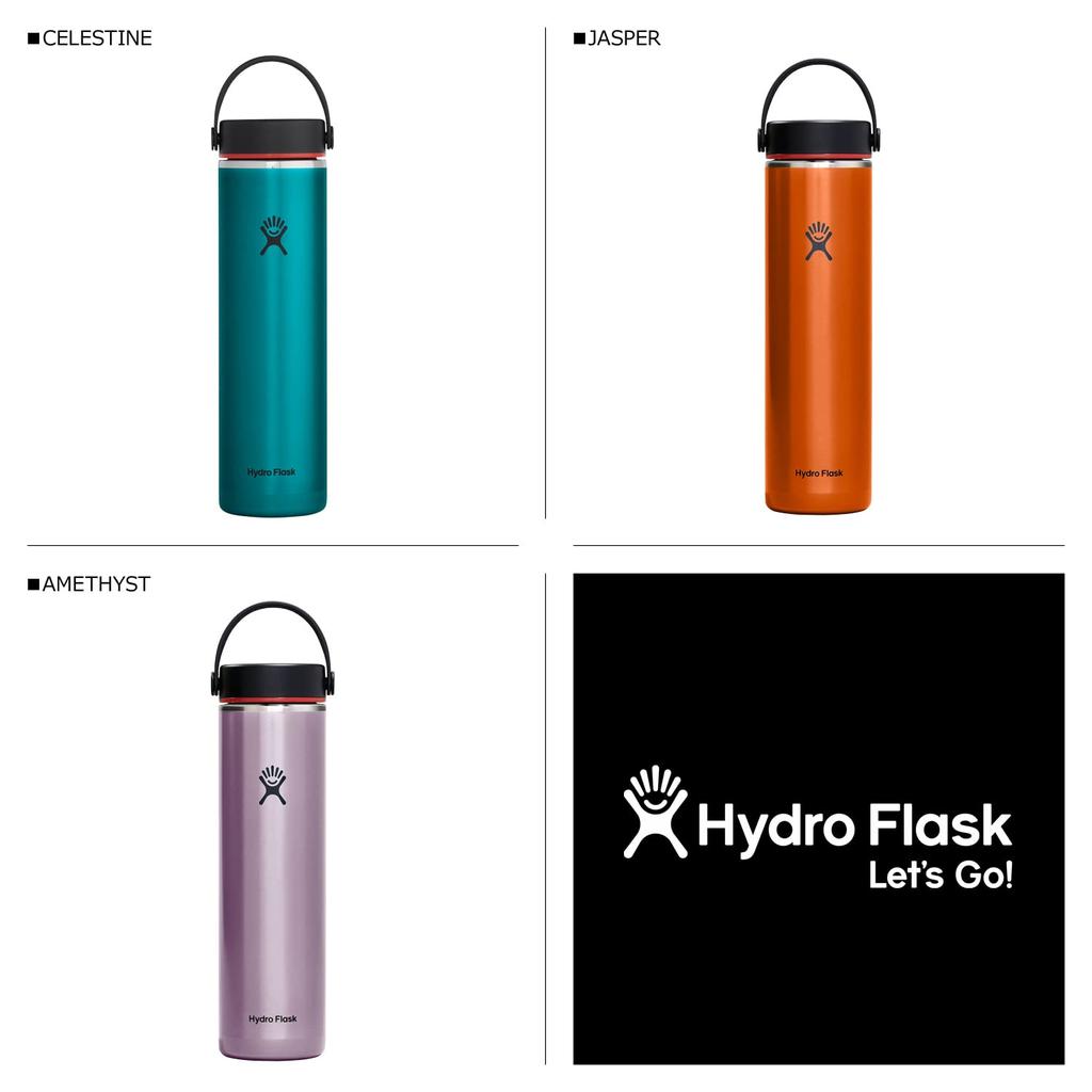 Hydro Flask Lightweight 24oz 709mL Wide Mouth Celestine Medium