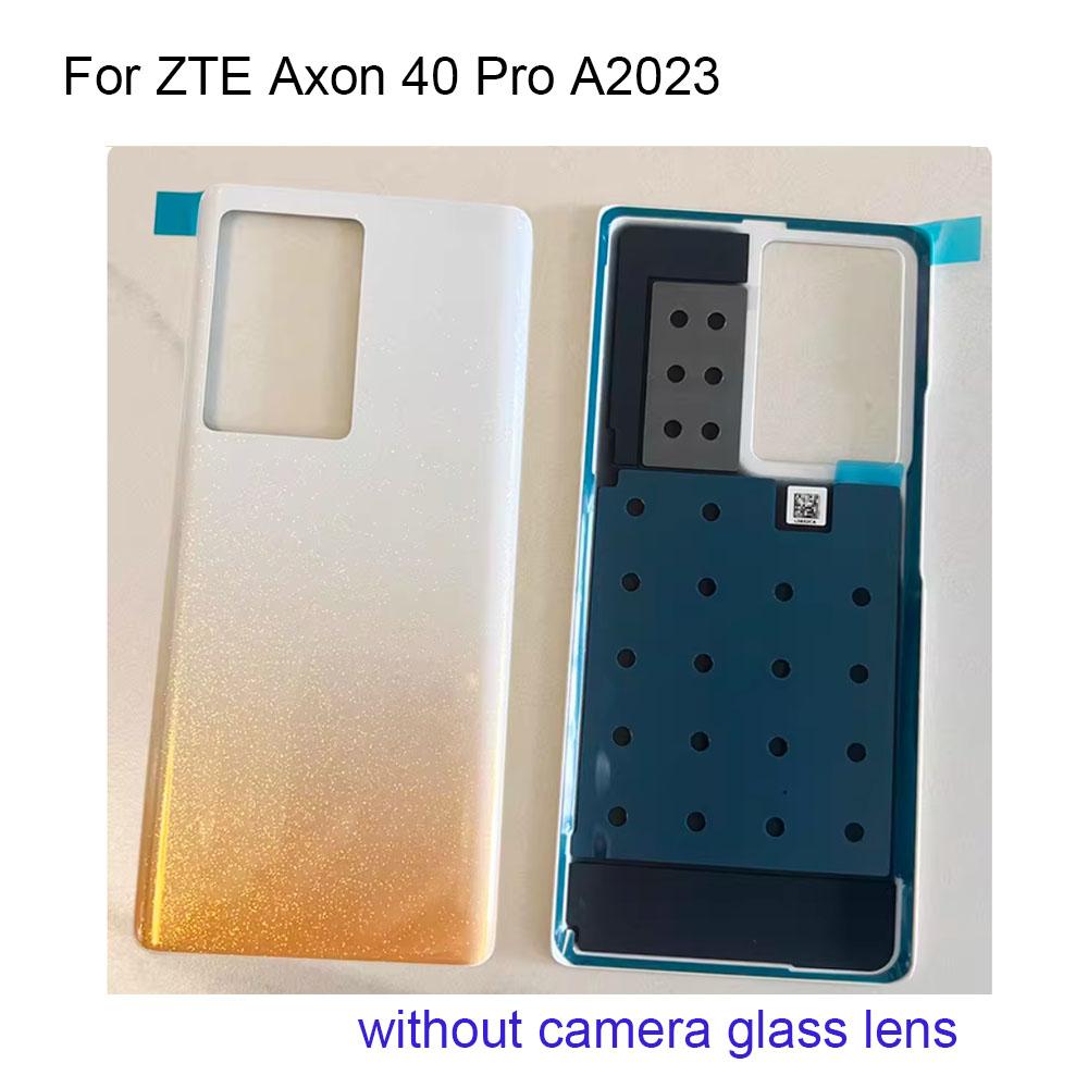 For ZTE Axon 40 Pro A2023 Back battery Rear Cover Battery Door Housing back cover camera glass For ZTE Axon 40Pro A2023