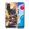 Cartoon Cute Cat Fish Aesthetic Phone Case For Xiaomi Redmi Note 14 13 12S 12 11S 11T 11E Pro Plus 10S 10 Art Customized Co