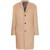 Однобортное пальто с длинным рукавом и лацканами, мужское пальто средней длины, цвет Camel K10K110462-AEH
