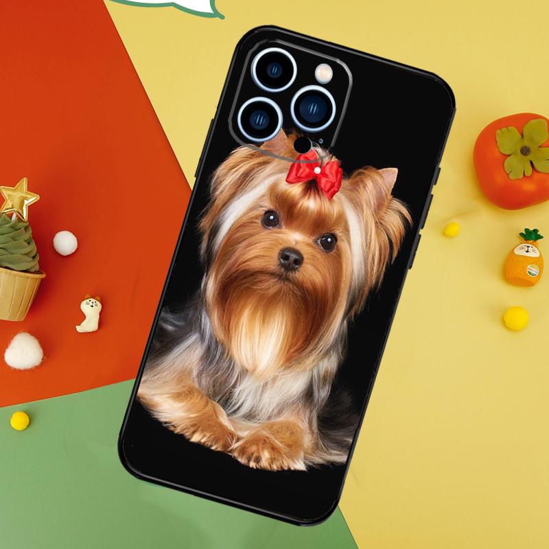 Чехол для телефона с йоркширским терьером Для iPhone 17 Pro Max 16 15 14 13 12 11 Pro Max Plus 12 13 Mini 16e 17 Air Cover