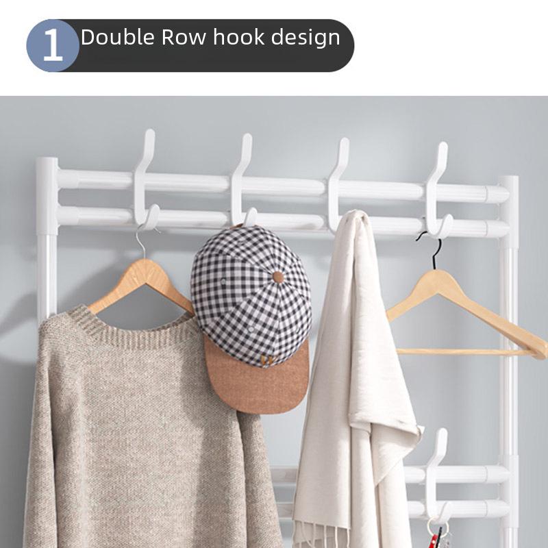 Компактная многоуровневая полка для обуви и головных уборов для установки в дверном проеме — экономичное решение для хранения