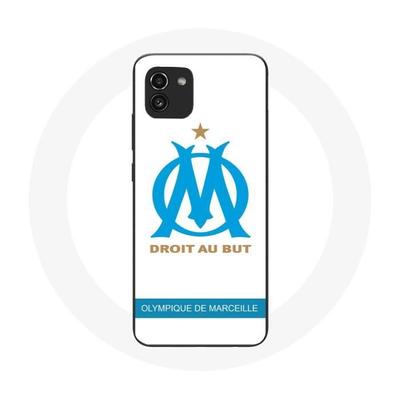 Чехол - MANIACASE - Samsung Galaxy A03 - Логотип Olympique de Marseille - Силикон - Гибкий