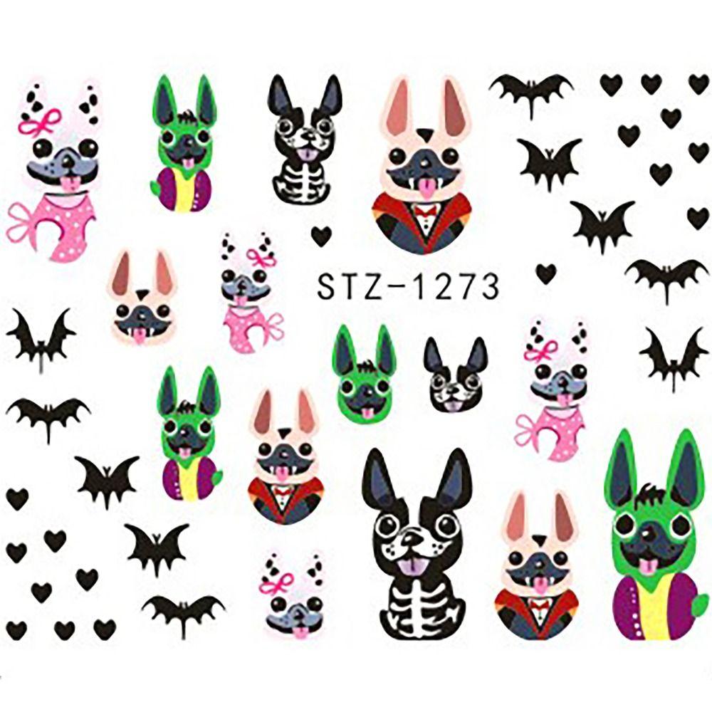 Мумия Призрак Нейл-арт Водные наклейки Стикеры Паутина Украшение для нейл-арта Женская красота