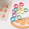Корейская версия для девочек, новая высокоэластичная красочная резинка для волос ярких цветов, веревка для волос