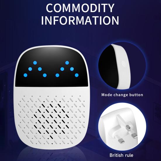 Yousheng Smart Ultrasonic Pest Repeller Insect Rodent Ultra-High Frequency Pulse Waves UK Plug Indoor Mouse Control Device Insect Repeller