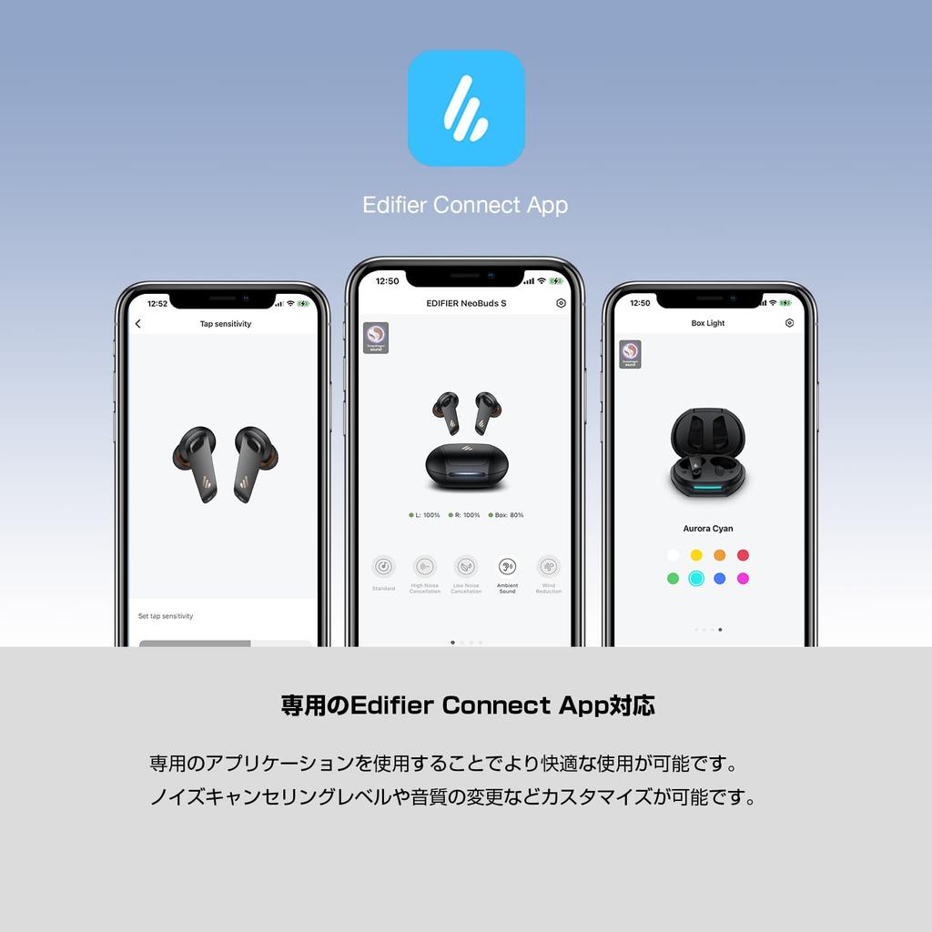 Edifier Neobuds S Completely Wireless Earphones High Resolution Snapdragon Sound Noise Authorized Distributor Compatible/Qualcomm Compatible/Active