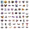 60 New Halloween Bat Stickers Scooter Notebook Paper Palette Box Waterproof Stickers