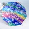 Cosmic Flower Of Life 8-Frame for Travel, camping, Casual Lightweight Portable Umbrella, Essential for every family Holidays Birthday Gift