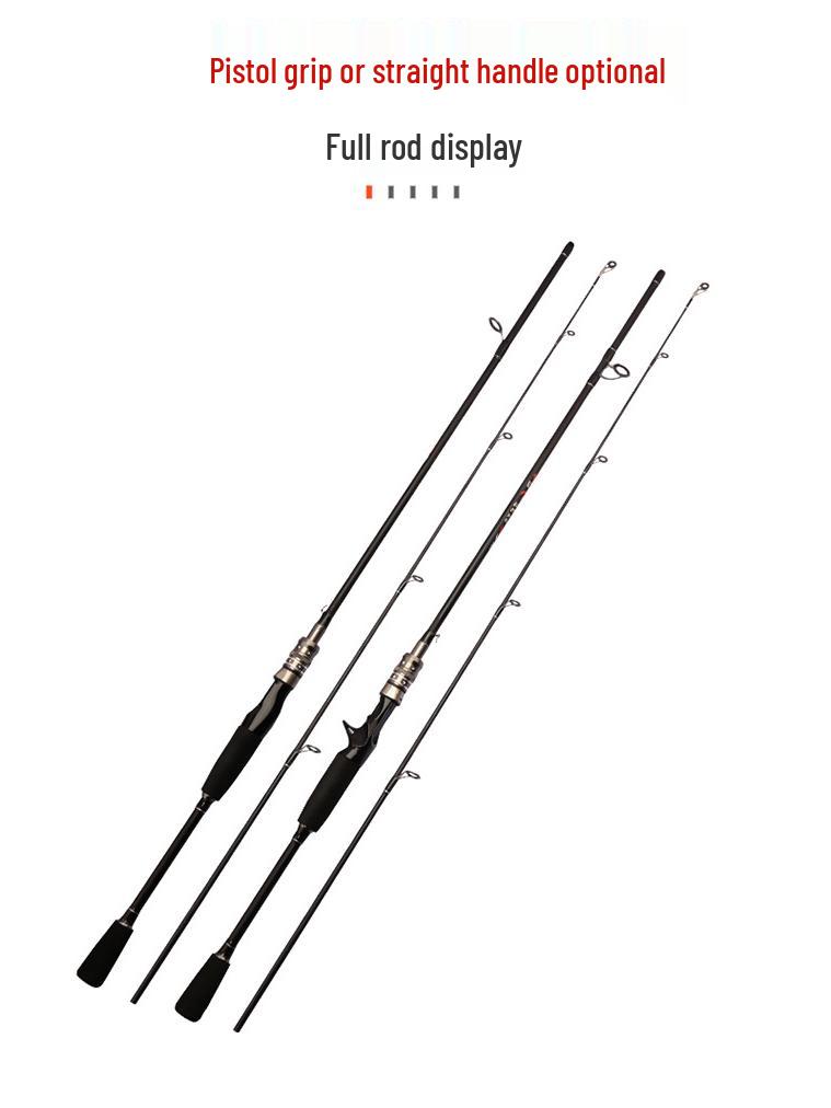 Трансграничный Удилище для ловли на микро-объект с карбоновым бланком, рукояткой "лошадиный рот", цельным мягким кончиком и прямой/пистолетной рукояткой