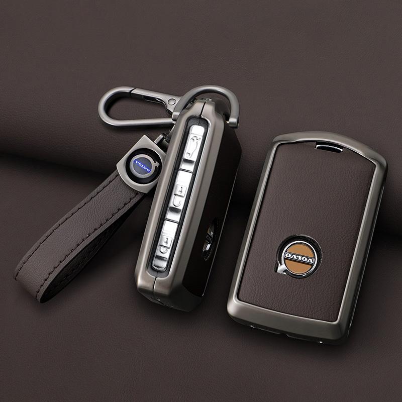 crbuk5 Zine Alloy Car Key Case Shell Cover For Volvo XC60 XC40 XC90 S90 V60 S60 V90 T5 T6 T8 Polestar 1 Polestar 2 Protection Accessory