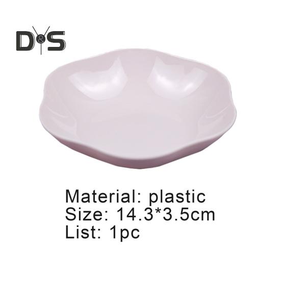 Fruit Plate Reusable Wear-resistant Plastic Anti-skid Snack Dish Bowl