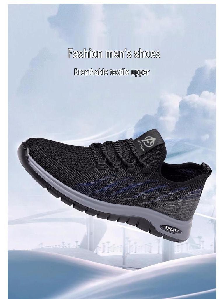 Мужские повседневные слипоны из дышащей сетки Flyknit