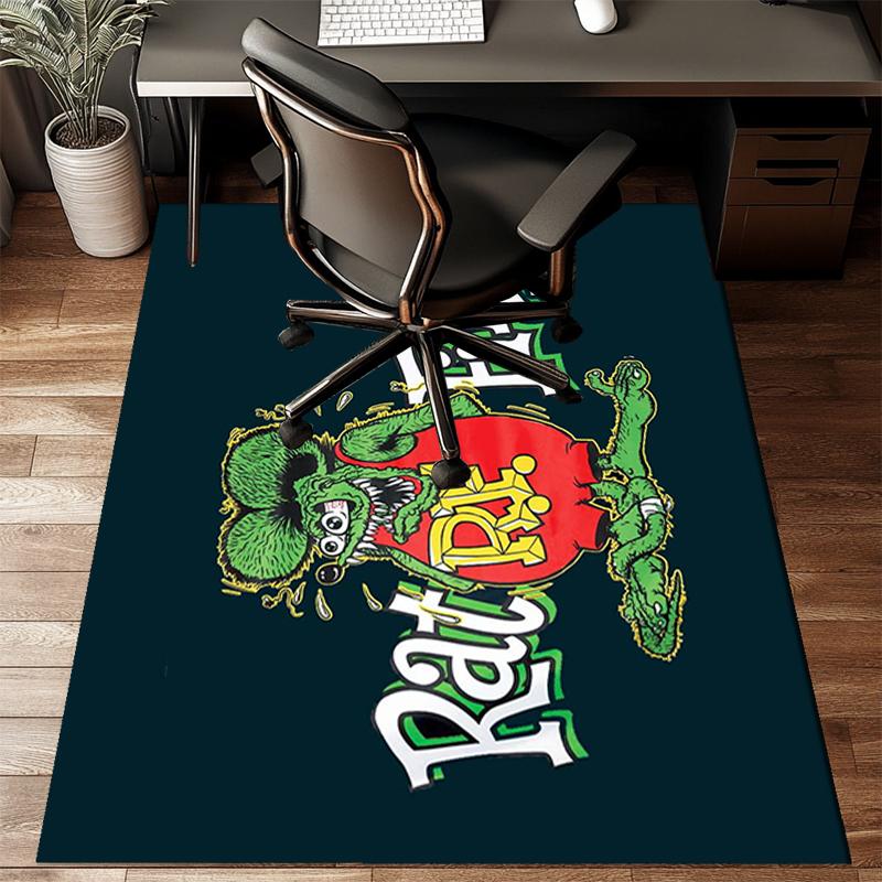 Retro Fink Rat Area Rug Suitable for Indoor And Outdoor,Carpets for Kitchens, Homes, Offices, Living Rooms,Home Decor,Christmas Gift