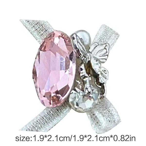 4 шт. Изысканные банты со стразами, чтобы добавить модности вашим ногтям для женщин и девочек ZHE