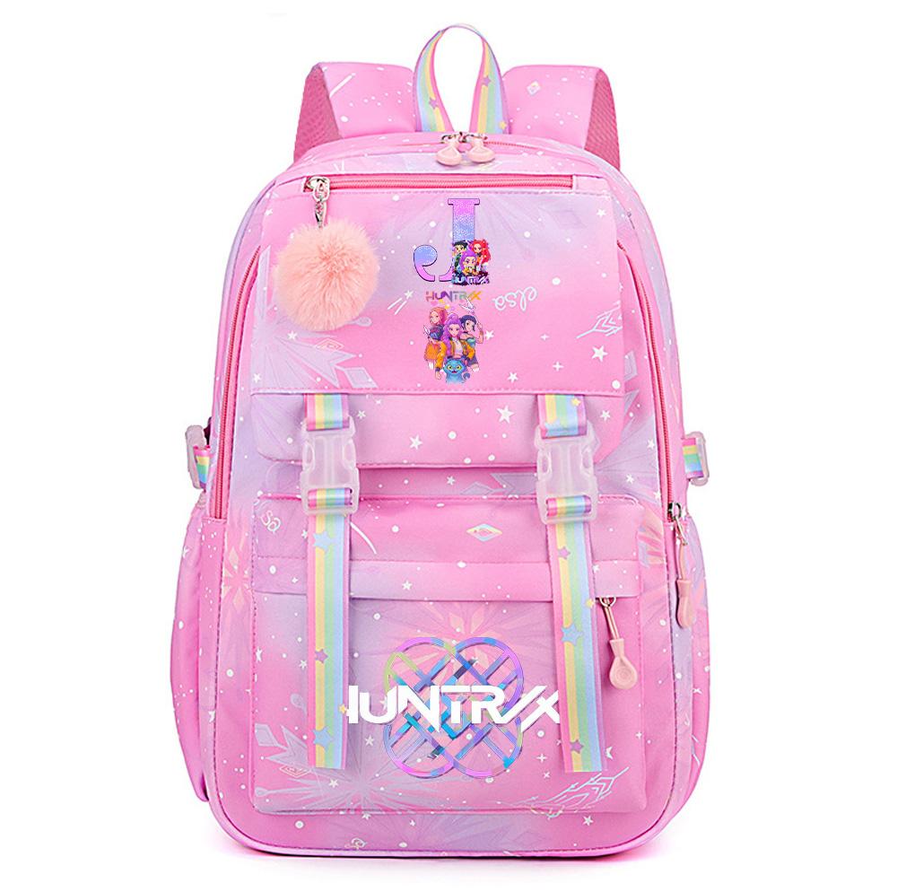 Аниме Милый K-Pop Истребители Демонов Принтованный Рюкзак для Подростка Студента Девушки Мальчика Рюкзак Сумка Книжная Сумка Большая Вместимость Дорожная Сумка Mochila