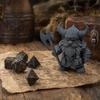Статуэтка Воина-Гнома Викингов, 3D-печатная Фигурка Варвара, Шлем с Рогами, Декор для Стола в Домашнем Офисе, Коллекционный Подарок