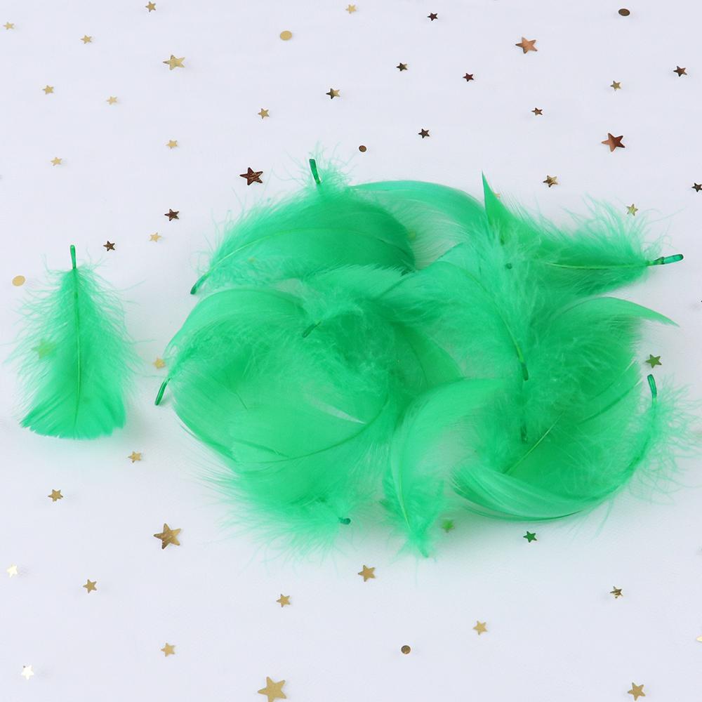 Natural Goose Feathers 4-8Cm Small Floating Leather Pink Swan Feather Plume For Craft Wedding Jewelry Decoration Plumes 100Pcs