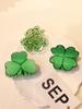 1 Irish St. Patrick's Day Party Hair Accessory Green Lucky Clover Shark Clip