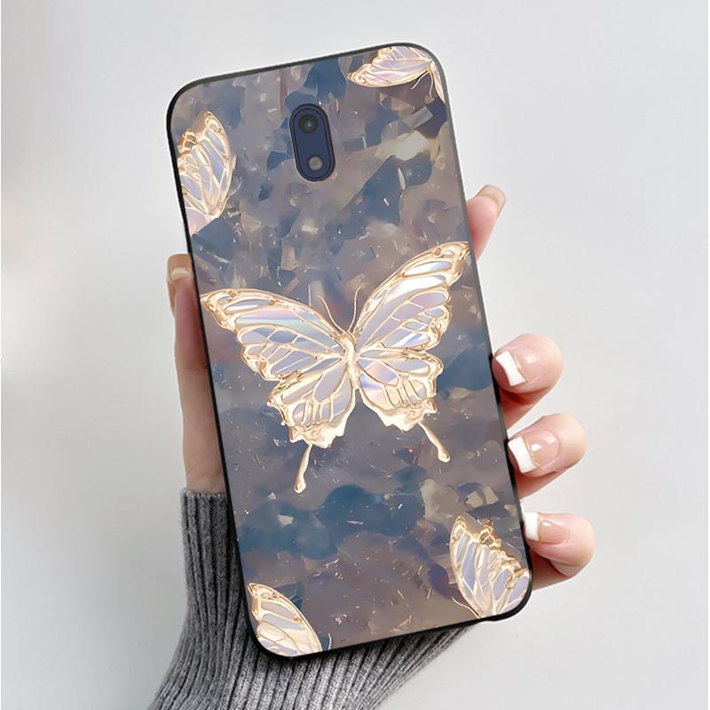 For Nokia 3 Case For Nokia 3.1 Phone Case Luxury Fashion Butterfly Flowers Soft Slim Black Silicone Back Cover for Nokia3 Casing