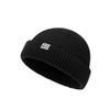 Wool Knit Brimless Cap Round Top Melon Cap Simple Fisherman Skullcap  Autumn Winter