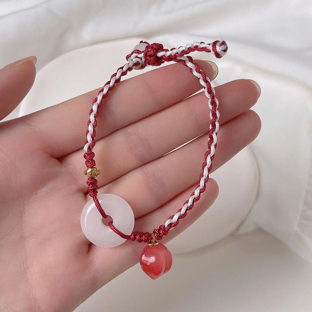 Bohemian style colorful ethnic style hand woven bead bracelet French vacation style adjustable bracelet summer