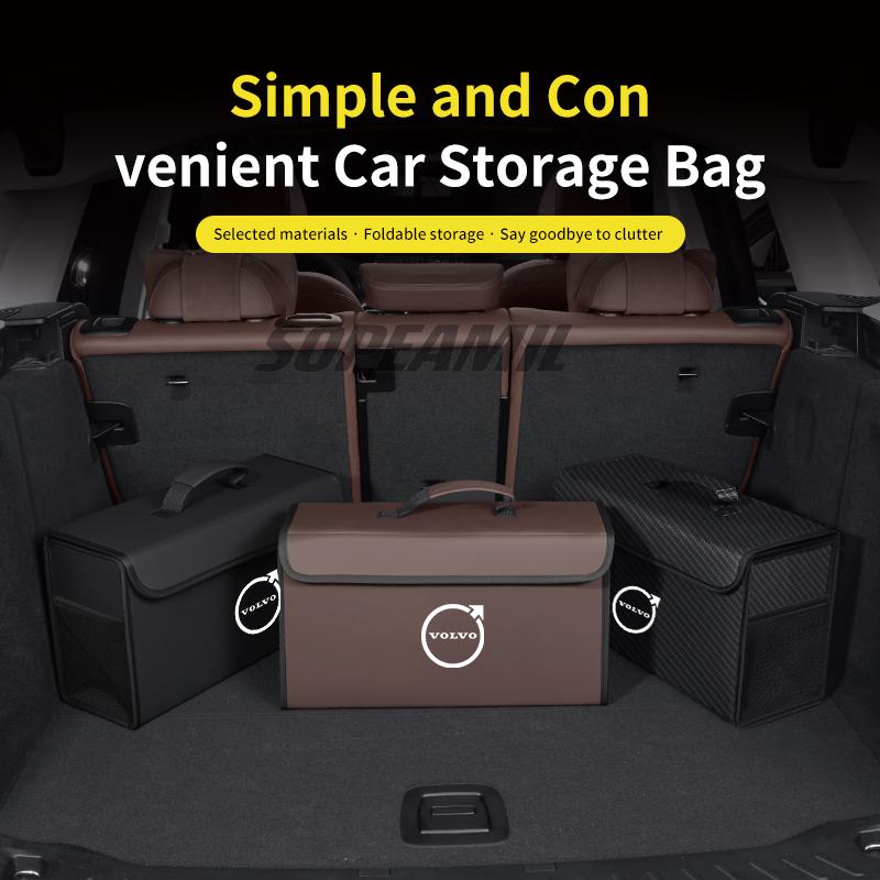 tbfxu1 Car Trunk Storage Box Organizer Foldable Stowing Tidying Bag Volvo XC40 XC60 XC70 XC90 V40 V50 V60 V70 V90 S40 S60 S80 S90 C70