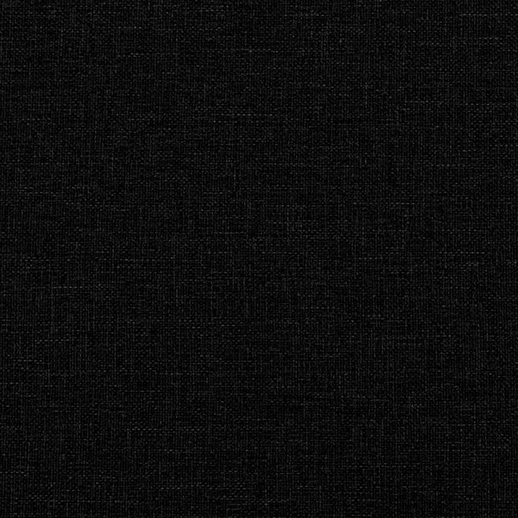 Box Spring Bed with Mattress Black 200 x 200 cm Fabric