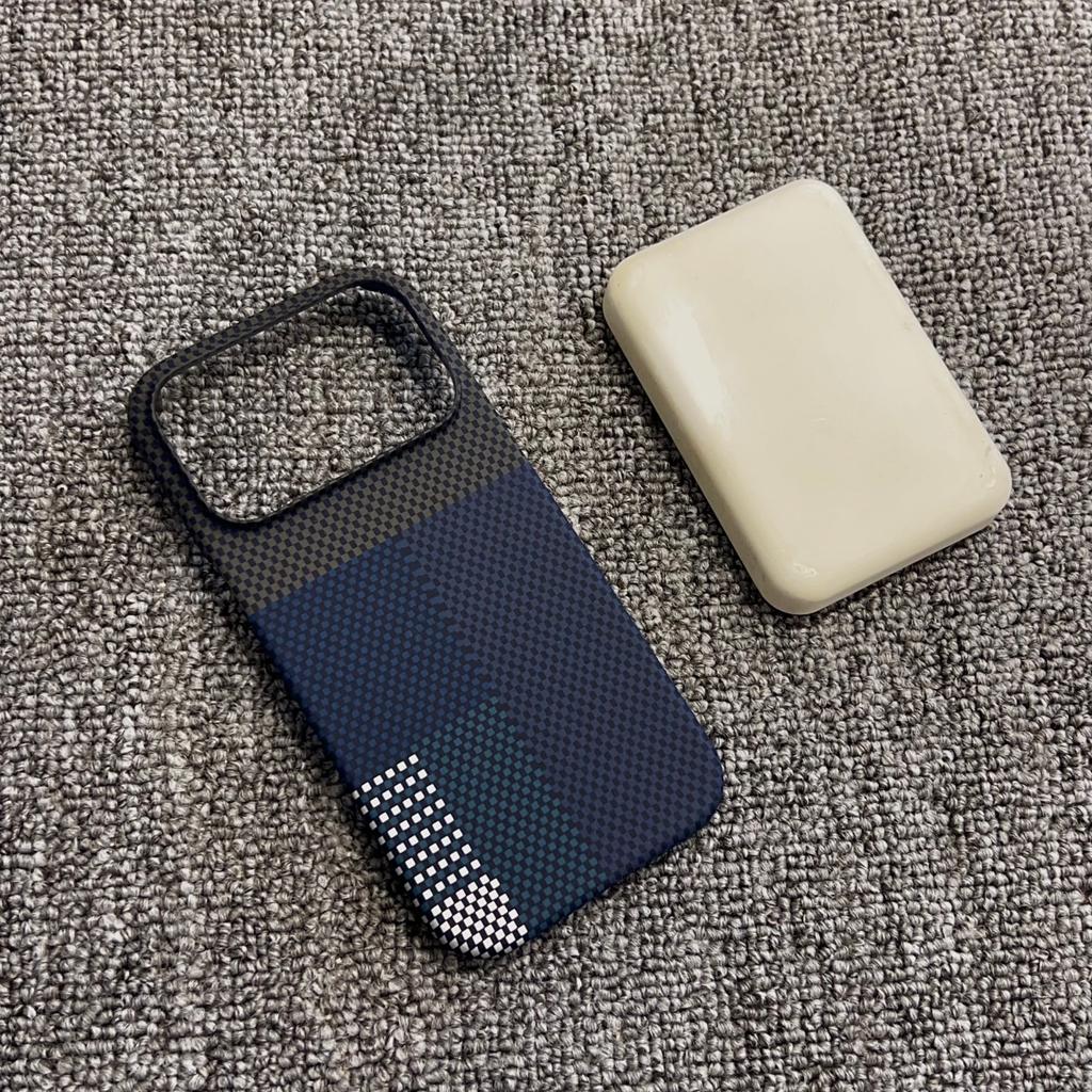 Тонкий безрамочный чехол с рисунком под карбон для iPhone 17 Air 16 15 14 13 12 Pro Max Plus, с магнитами MagSafe, пластиковый бампер