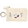 Marimo Craft SNOOPY Sweets Series Mini Pouch with W70 X H70 X D40mm Carabiner, White, (SPCQ-484)