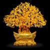 Желтый фэн-шуй кристалл драгоценные камни удача денежное дерево декор богатство благословение