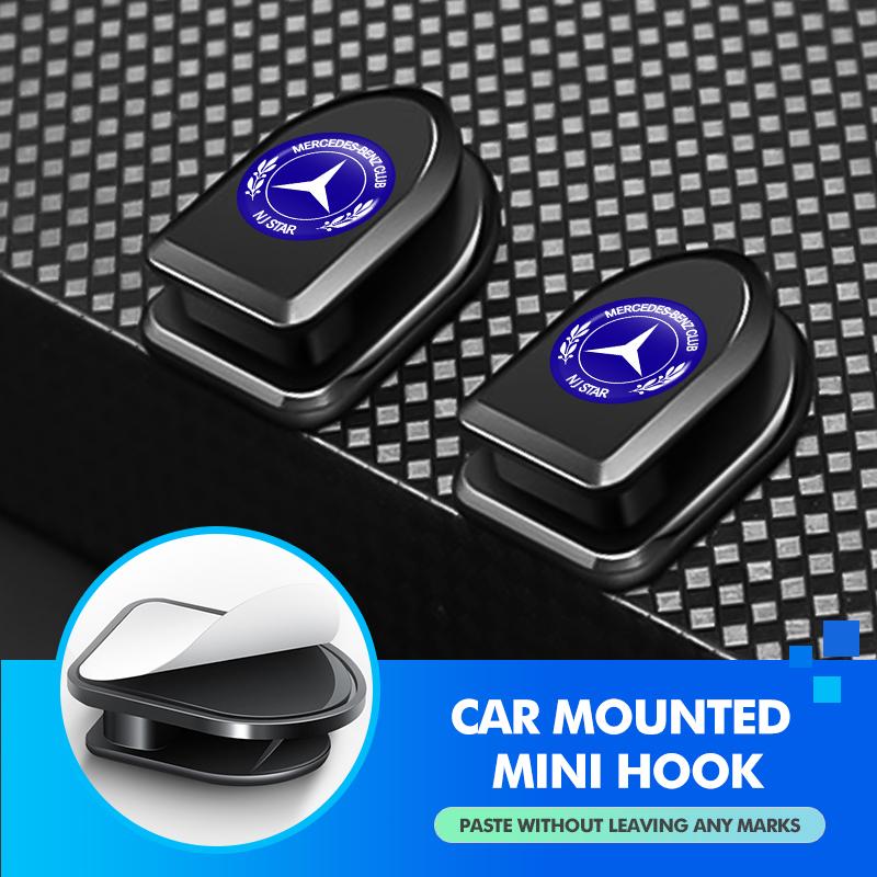 D1-4Pcs Car Seat Invisible Hook Auto Interior Accessories For Mercedes Benz W211 W124 W176 W177 C180 C200 C260 C300 GLC CLE CLA