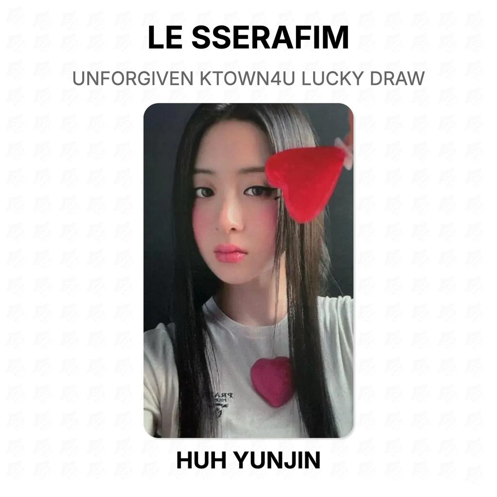LE SSERAFIM UNFORGIVEN KTOWN4U Розыгрыш Счастливого Билета Официальная Фотокарточка