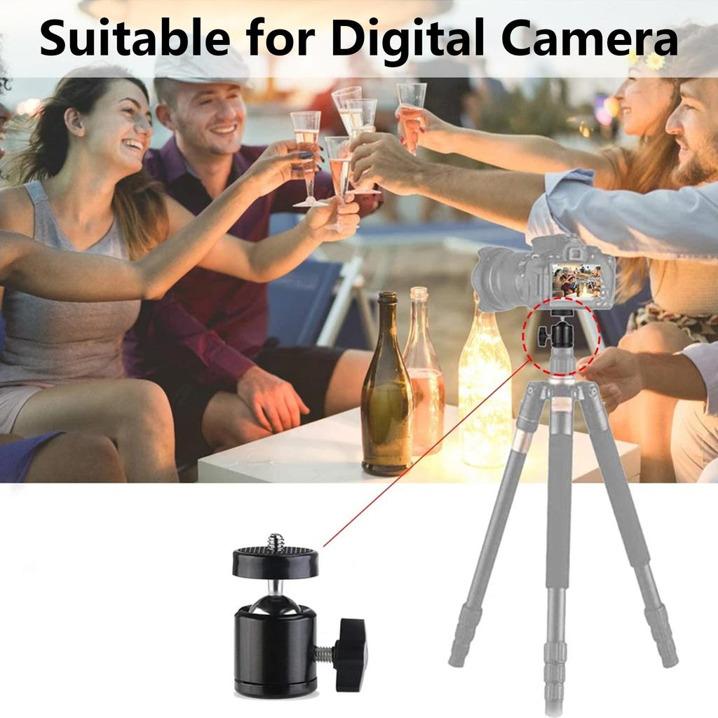 Крепление для штатива с винтом 1/4 дюйма типа "горячий башмак", адаптер головки камеры, шаровая головка с фиксатором, держатель кронштейна для светодиодной вспышки для DSLR DV камер