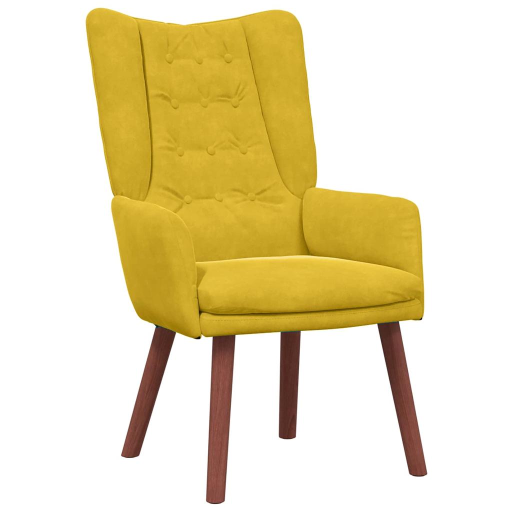 Armchair Yellow 63 x 67 x 94 cm Velvet