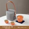 Outdoor coarse pottery portable travel tea set storage bag household teapot cover bowl Kuaike cup business souvenir