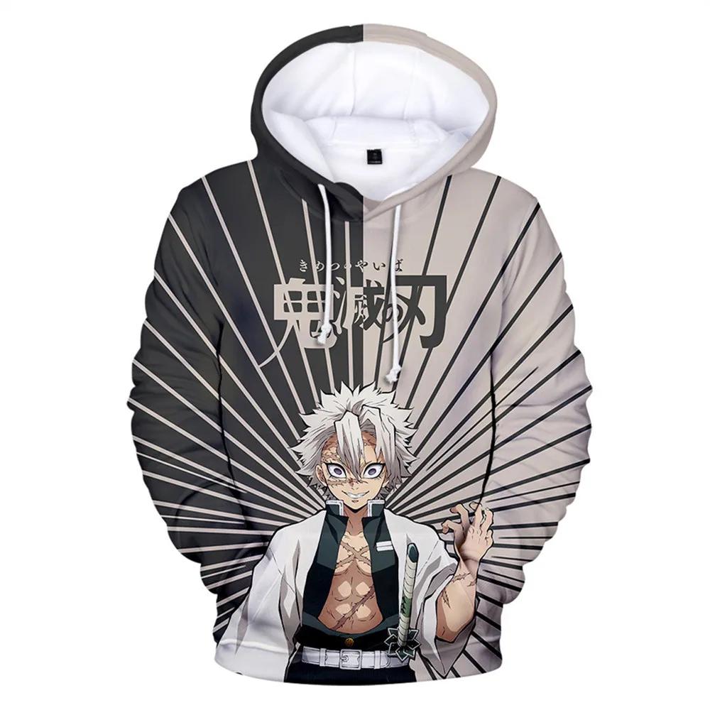 Hoodies for Kids Kawalii Cartoon Hoodie Demon Slayer Print Fashion Autumn Outdoor Clothes Children Girls Sweatshirts Tops
