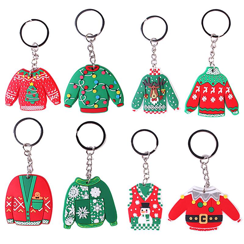 1 шт. аксессуары брелок мультфильм сумка кулон свитер снежинка рождественская серия красочные подарки лось