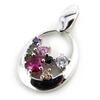 [N0653] - Серебряный кулон «Сисси» тутти фрутти
