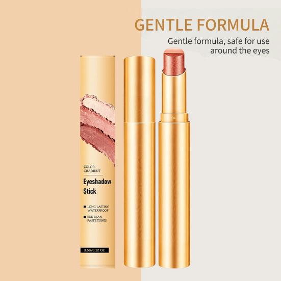 3.5G Eyeshadow Stick for Women, 3 Color Gradient Glitter Eye Shadow Stick, Long Lasting Waterproof Eye Shadow Pen, Eye Make Up Tools