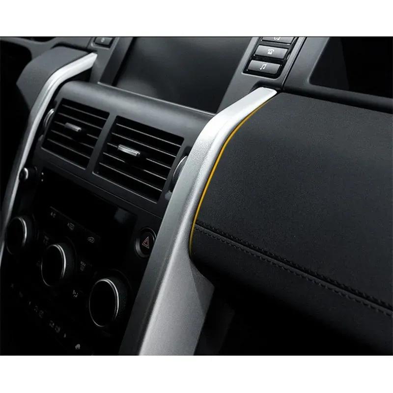For Land Rover Discovery Sport 2015- Aluminum Alloy Silver Car Center Console Side Cover Decorative Car Accessories