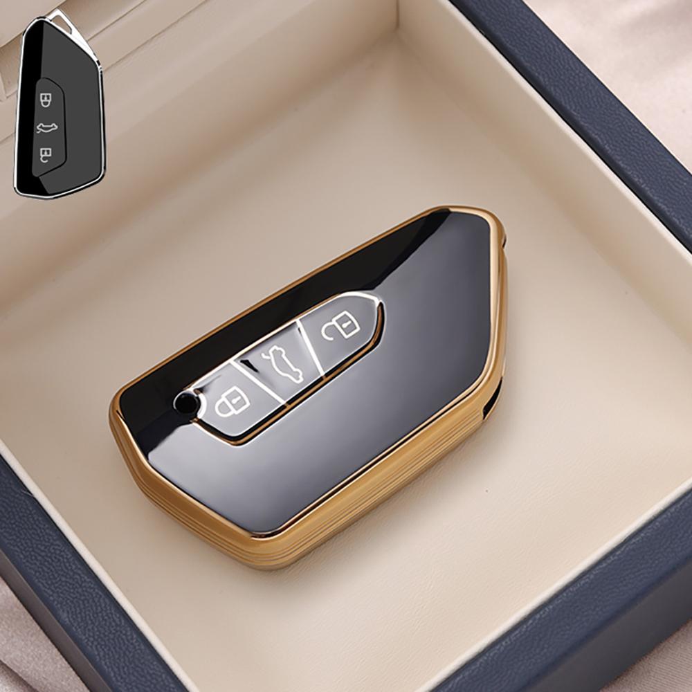 Модный чехол для ключа автомобиля из ТПУ для Vw Volkseagen Golf 8 Mk8 Id.3 Id.4 Cupra Skoda Octavia A8 Seat Leon Mk4   Formentor Tarraco