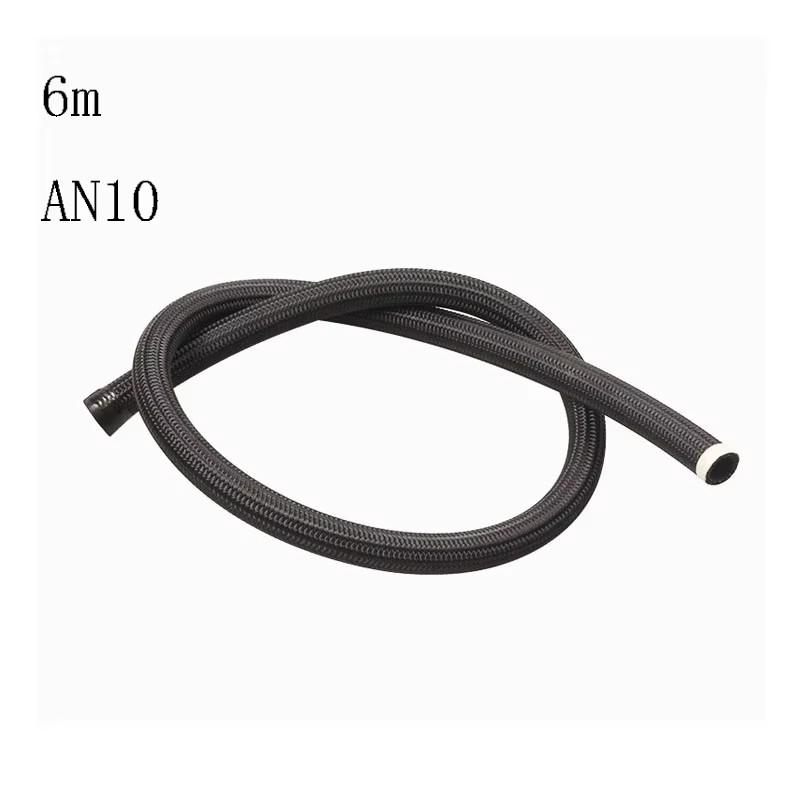 AN4 AN6 AN8 AN10 Нейлоновая оплетка из нержавеющей стали Тормозной маслоохладитель Топливопровод Шланг CPE Синтетическая резина Топливная труба