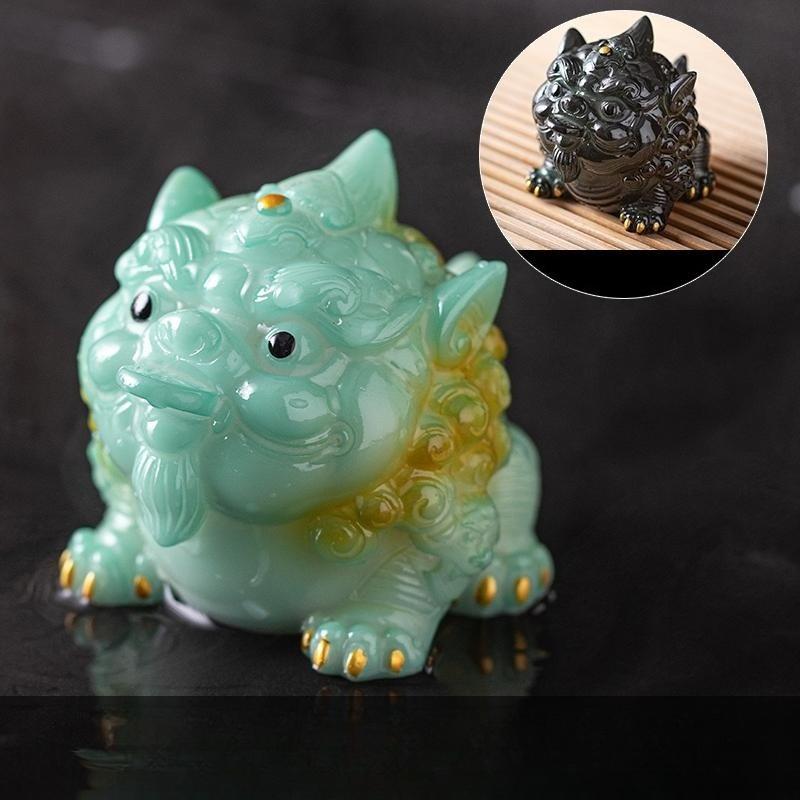 Меняющий цвет чайный питомец, бутиковый орнамент, можно выращивать, вращающийся пиксю, чайный столик, чайный поднос, аксессуары для чайной церемонии, инструмент для чая кунг-фу